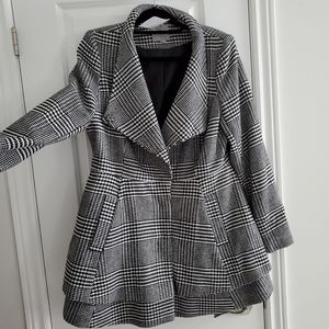 NWT ASOS size 12 check swing skater coat